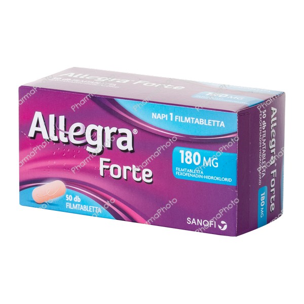 Allegra Forte 180 mg filmtabletta 14 50x874067 2022 tn