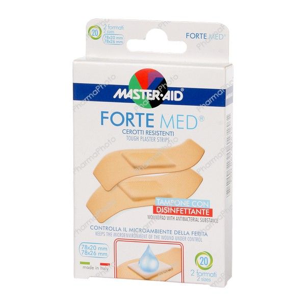 MASTER AID Forte med sebtapasz 2 féle méret 20x